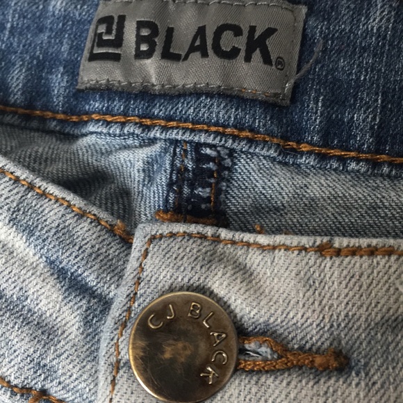 CJ Black- skinny jeans, faded & embellished stich - Picture 2 of 8